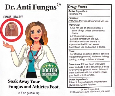 Dr Anti Fungus (Dr. Anti Fungus Anti Fungal Foot Spray Soak 8oz. Bottle)